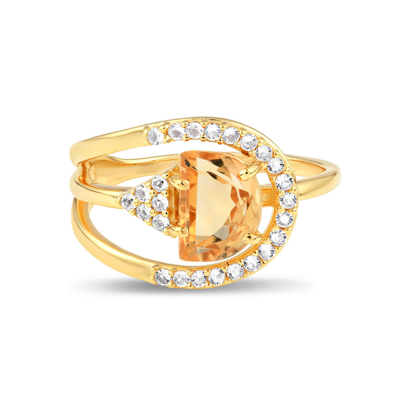 18k Gold Vermeil Citrine Dream Ring